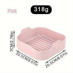 Air Fryer Silicone Pot Square Baking Tray Replacement Grill Pan Accessories