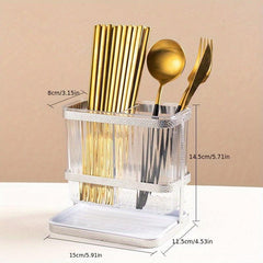 Wall Mounted Utensil Caddy for Flatware Organization
