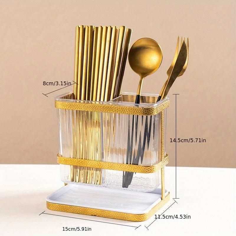 Wall Mounted Utensil Caddy for Flatware Organization