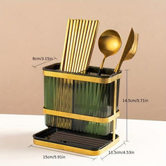 Wall Mounted Utensil Caddy for Flatware Organization