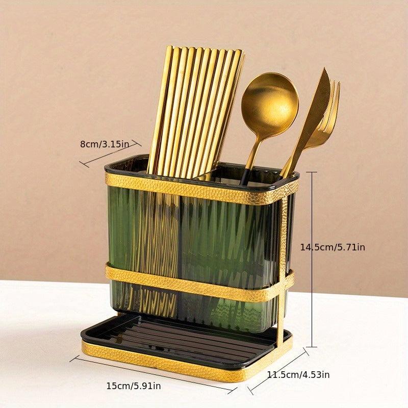 Wall Mounted Utensil Caddy for Flatware Organization