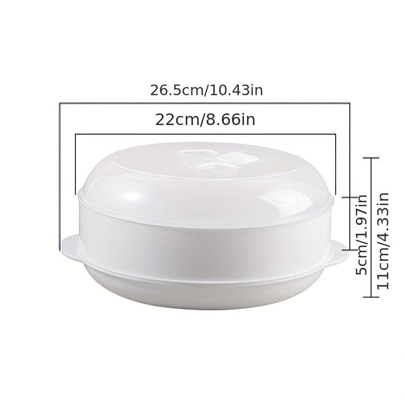 Microwave Steamer 2 Tiers Cooker With Lid Kitchen Accessories