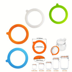 5pcs Silicone Leak Proof Seals for Mason Jars