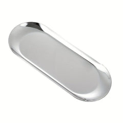 3pcs Stainless Steel Appetizer Fruit Dessert Plates