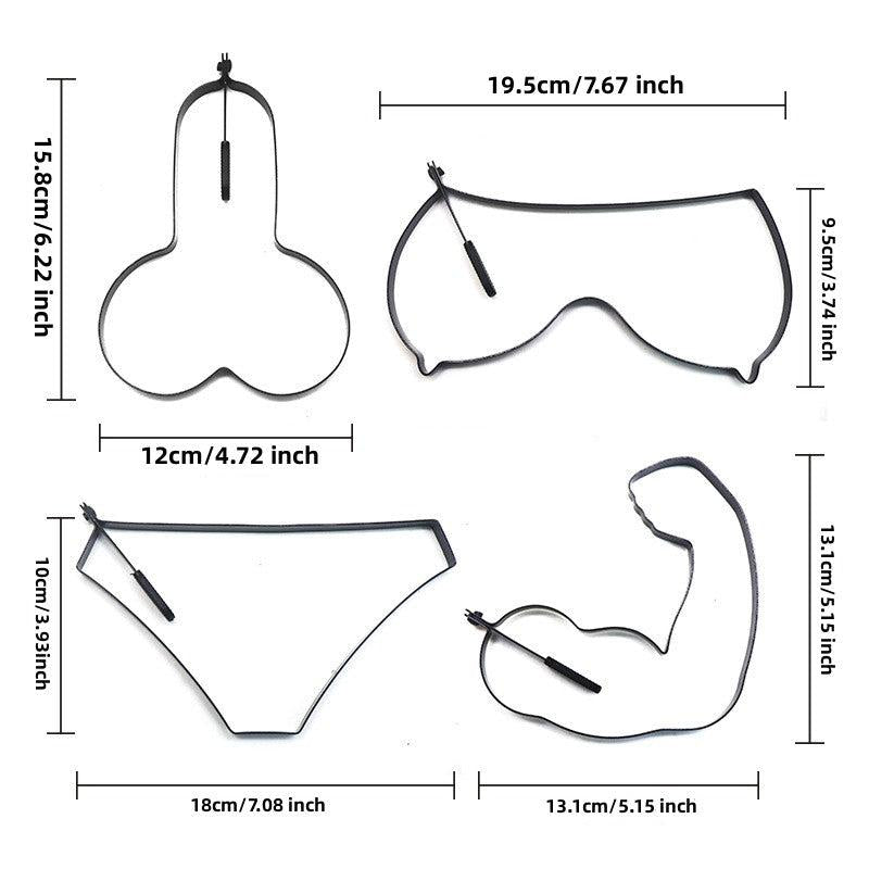 Stainless Steel Dick Breast Muscle Pancake Mold Egg Ring