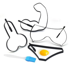 Stainless Steel Dick Breast Muscle Pancake Mold Egg Ring