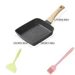 Square Tamagoyaki Non Stick Frying Pan Maifan Stone Omelette Pancake Egg Rol