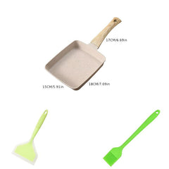 Square Tamagoyaki Non Stick Frying Pan Maifan Stone Omelette Pancake Egg Rol