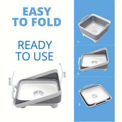 9L Dish Basin with Drain Plug, Carry Handles