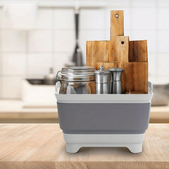 9L Dish Basin with Drain Plug, Carry Handles