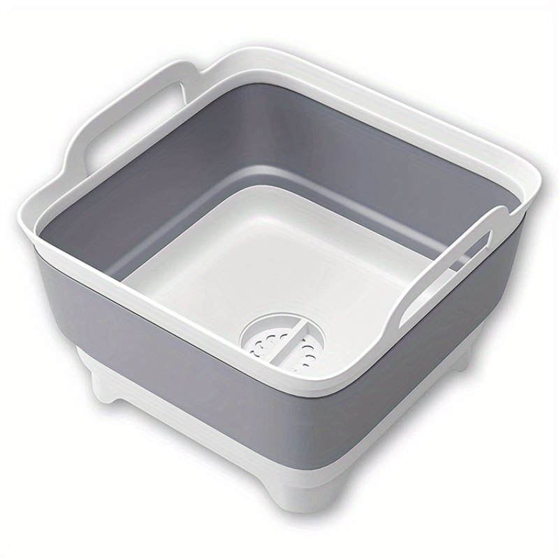 9L Dish Basin with Drain Plug, Carry Handles