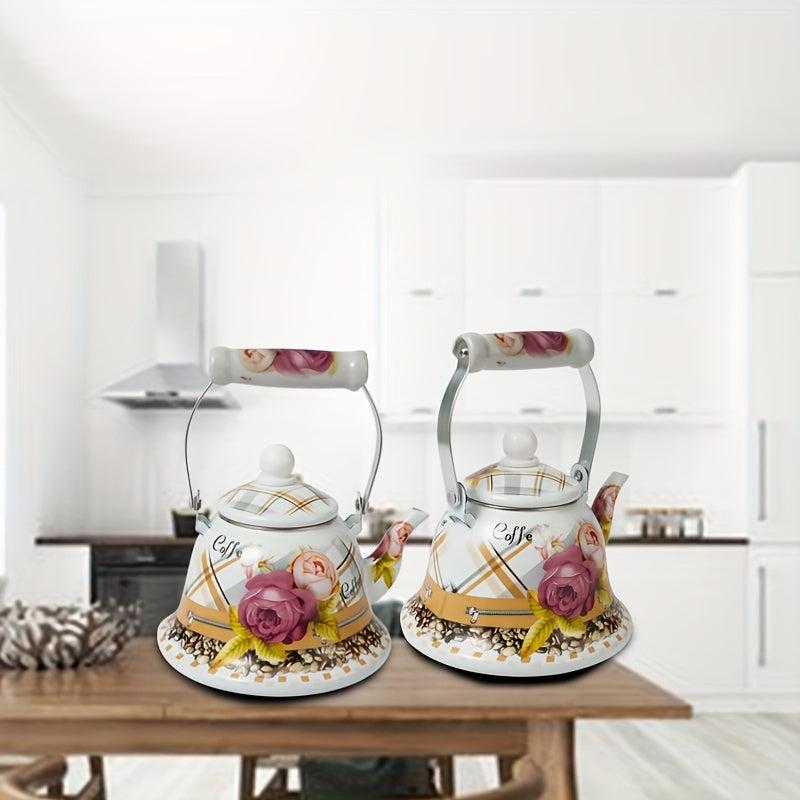 Enamel Water Kettle for Stove & Gas - Boil Cold Water or Tea