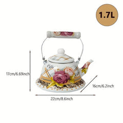 Enamel Water Kettle for Stove & Gas - Boil Cold Water or Tea