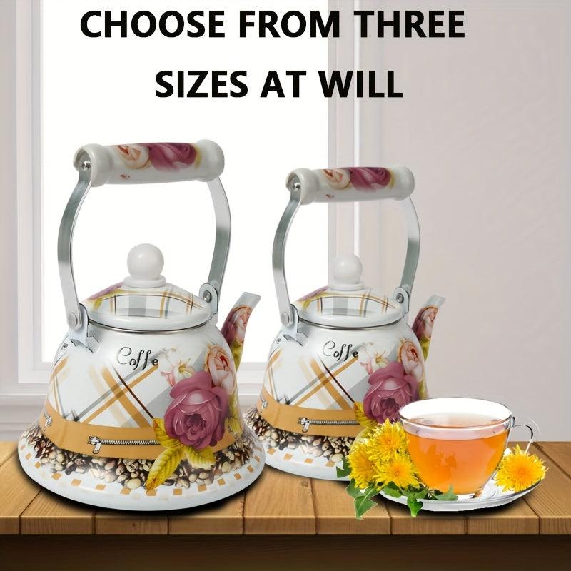Enamel Water Kettle for Stove & Gas - Boil Cold Water or Tea