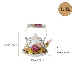 Enamel Water Kettle for Stove & Gas - Boil Cold Water or Tea