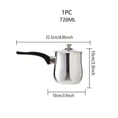 Stainless Steel Coffee Pot with Long Handle for Latte Art