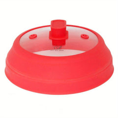 Glass Microwave Cover For Food BPA 22 Foldable Plate Lid Silicone Splash Guard