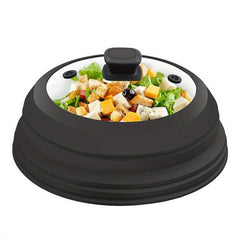 Glass Microwave Cover For Food BPA 22 Foldable Plate Lid Silicone Splash Guard