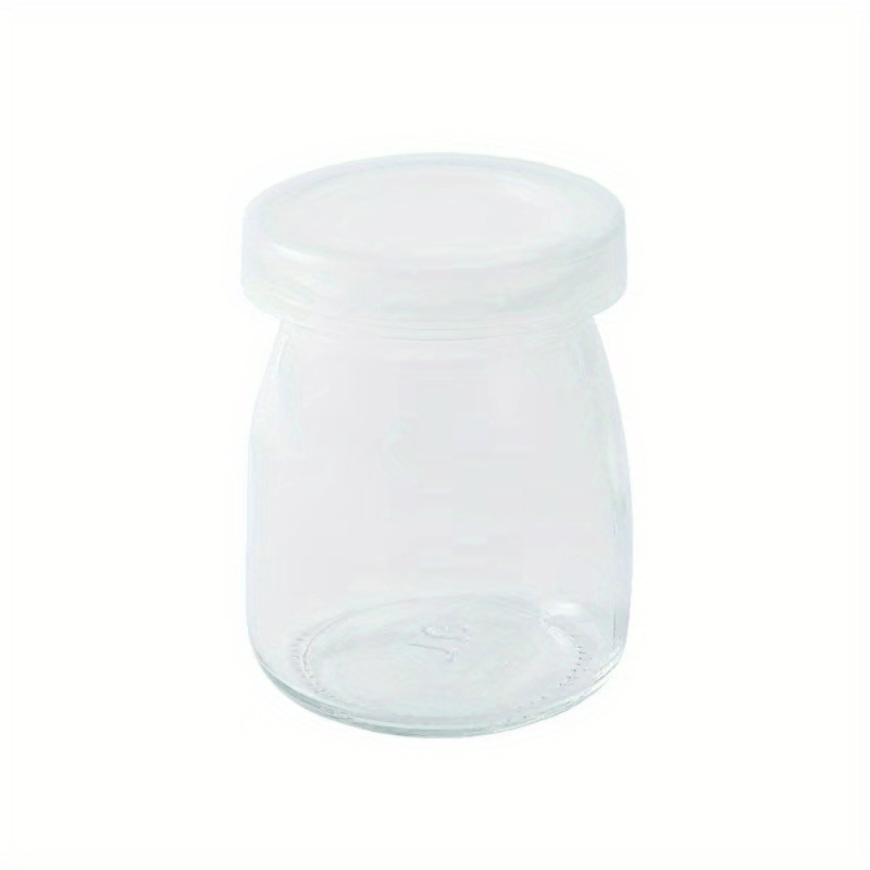 10pcs Glass Yogurt Containers with Lids