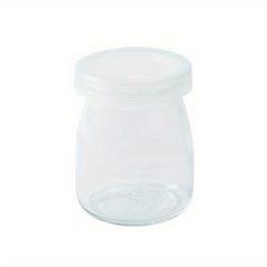 10pcs Glass Yogurt Containers with Lids