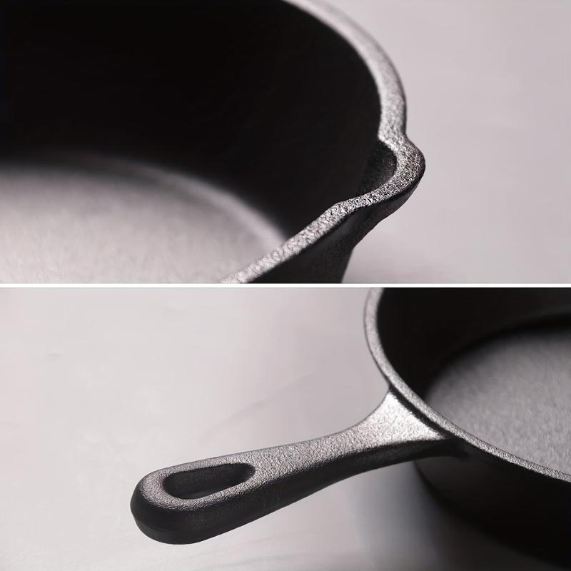 1PC Pretreated Cast Iron Pans Non-Stick Surface 20-32 cm Heat-Resistant Handles