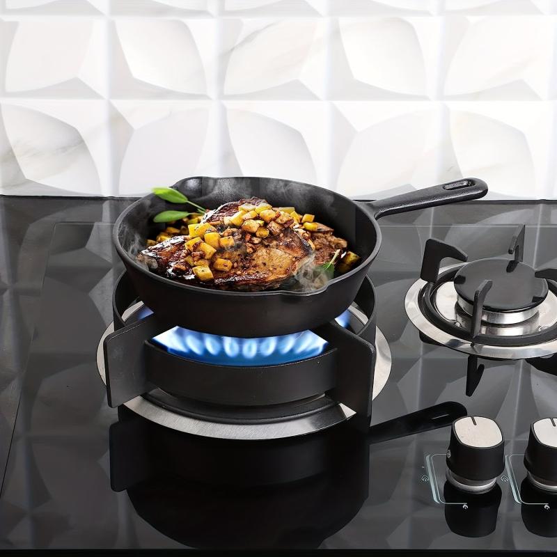 1PC Pretreated Cast Iron Pans Non-Stick Surface 20-32 cm Heat-Resistant Handles