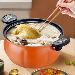 Pumpkin Micro Pressure Cooker 27 Creative Cast Iron Medical Stone Stockpot