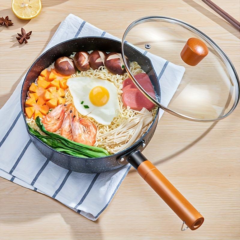 Yukihira Sauce Pan 7.87in Glass Cover Non Stick Cookware Cooking Milk Pot