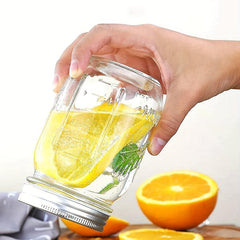 48-Piece Metal Jar Lid Set for Mason Bottles with Silicone Seal Rings