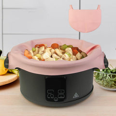 2pcs Silicone Pads for Slow Cooker 6 8 QT Leak-proof Oval Round Pots