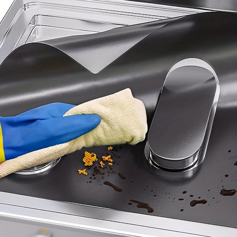 2 Pcs Platinum Silicone Stove Cover Heat Resistant & Reusable