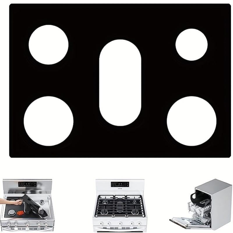 2 Pcs Platinum Silicone Stove Cover Heat Resistant & Reusable