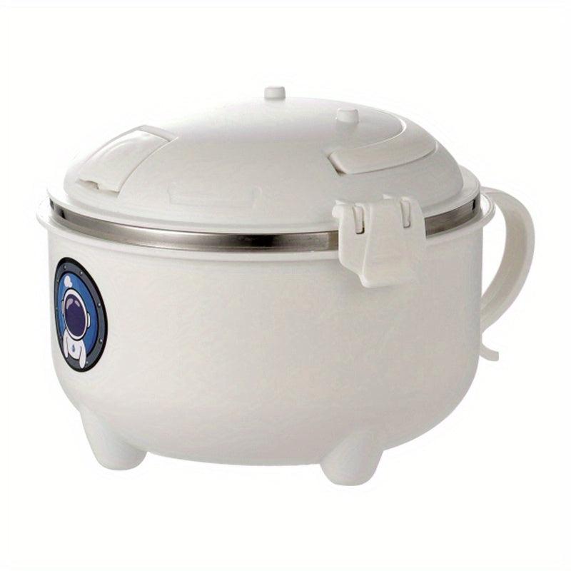 RYBACK Spaceship Lunch Box 304 Stainless Steel Bento Box 900ml Round