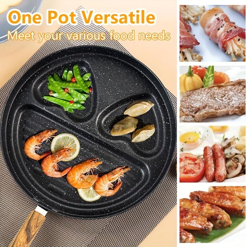 3 In 1 Multifunctional Egg Steak Cooker Pan Non-Stick Home Kitchen
