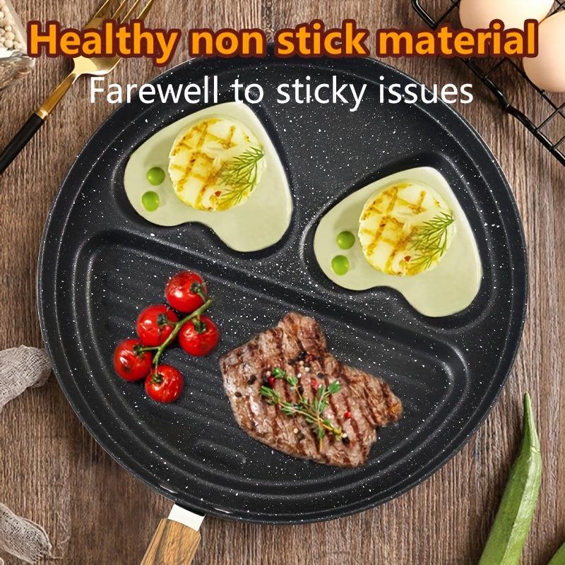 3 In 1 Multifunctional Egg Steak Cooker Pan Non-Stick Home Kitchen