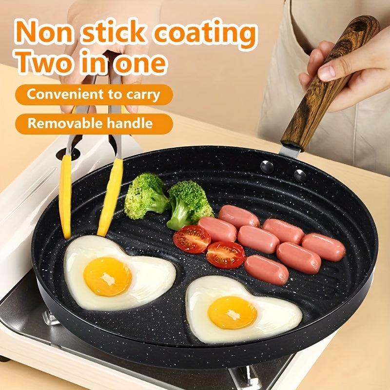 3 In 1 Multifunctional Egg Steak Cooker Pan Non-Stick Home Kitchen