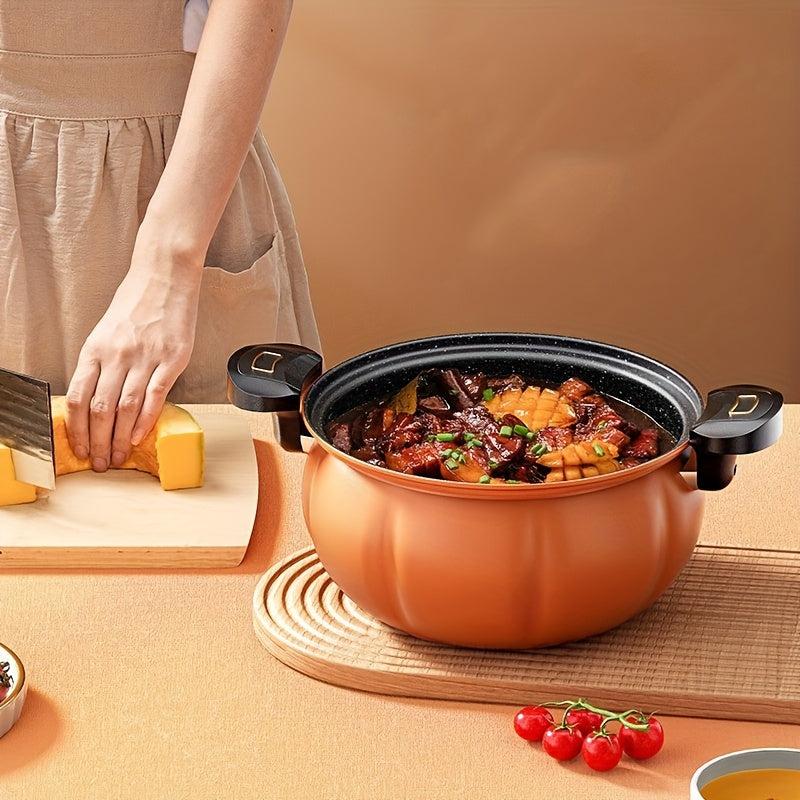 Pumpkin Micro Pressure Cooker Cast Iron Stone Stockpot 8L Kitchen Utensils
