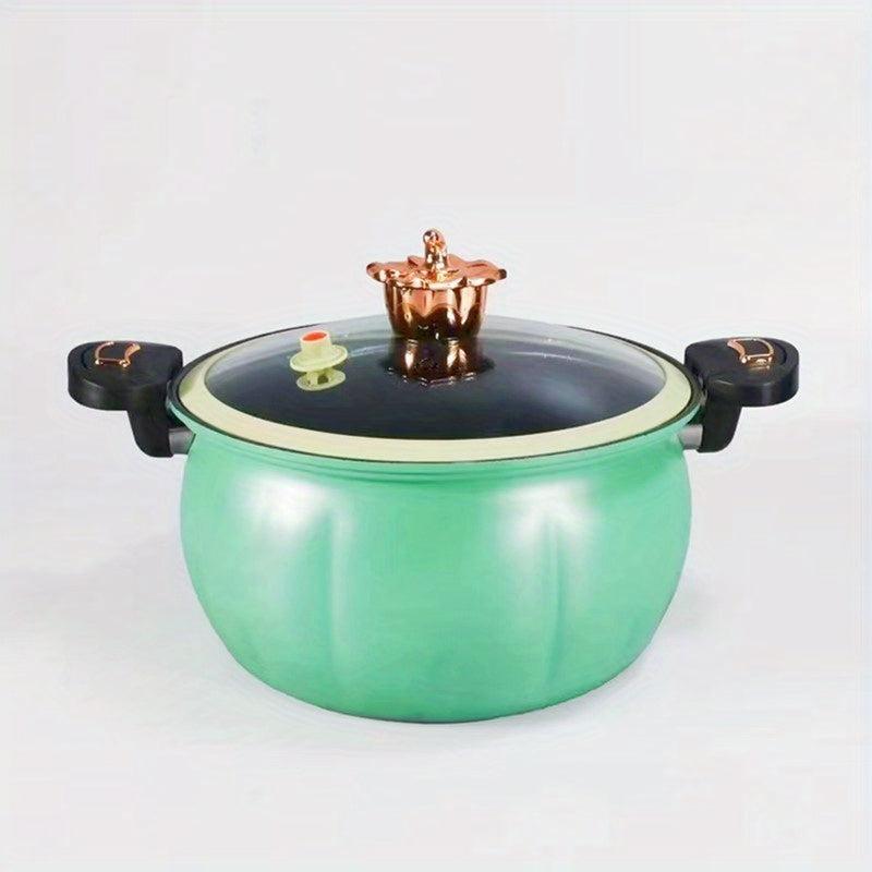 Pumpkin Micro Pressure Cooker Cast Iron Stone Stockpot 8L Kitchen Utensils