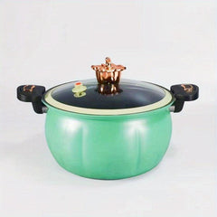 Pumpkin Micro Pressure Cooker Cast Iron Stone Stockpot 8L Kitchen Utensils