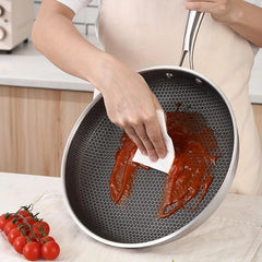 27 Stainless Steel Frying Pan, Non-Stick Coating, Gas Stove & Induction Cooker