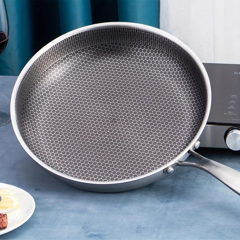 27 Stainless Steel Frying Pan, Non-Stick Coating, Gas Stove & Induction Cooker