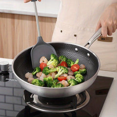 27 Stainless Steel Frying Pan, Non-Stick Coating, Gas Stove & Induction Cooker