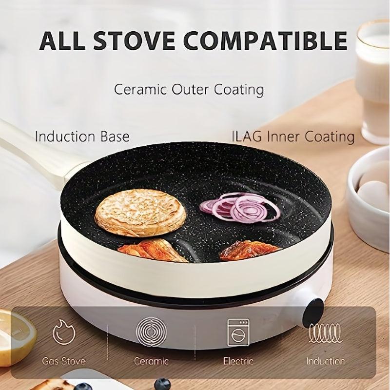 4 Cup Non Stick Egg Frying Pan for Family Breakfast