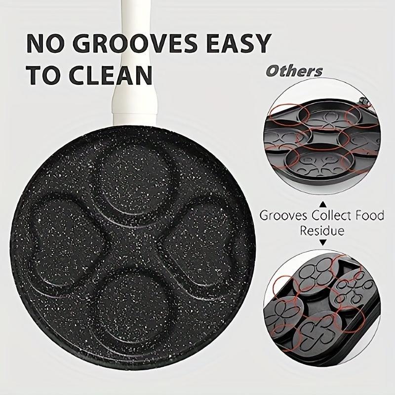 4 Cup Non Stick Egg Frying Pan for Family Breakfast