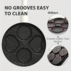 4 Cup Non Stick Egg Frying Pan for Family Breakfast