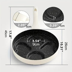 4 Cup Non Stick Egg Frying Pan for Family Breakfast