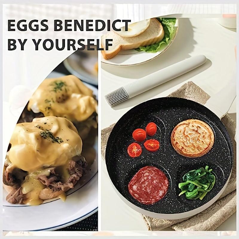 4 Cup Non Stick Egg Frying Pan for Family Breakfast
