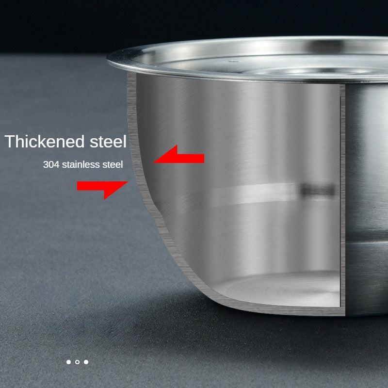 SUS304 Stainless Steel Steaming Bowl & Lid for Egg Custard