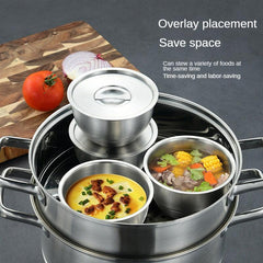 SUS304 Stainless Steel Steaming Bowl & Lid for Egg Custard