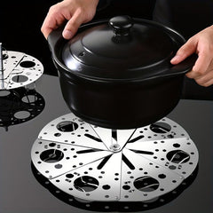 Collapsible Stainless Steel Steamer Tray Kitchen Household Thick Steamer Rack